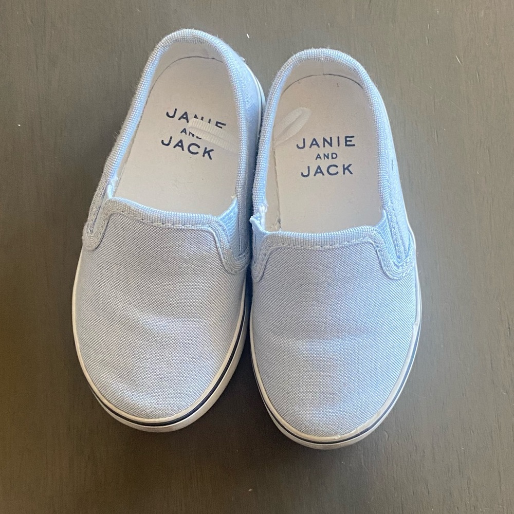Janie and Jack light blue boys shoes. - Picture 2 of 2